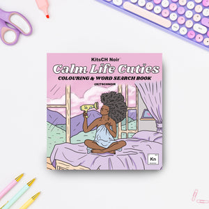 Calm Life Cuties Colouring & Word Search Book