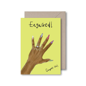 Engaged - Congrats Girl! Card