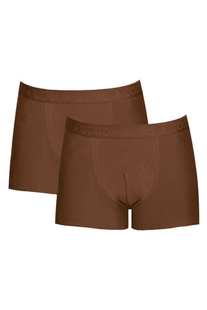 Mens Cotton Boxer Trunk (Pack of 2) Boxers Nubian Skin Cinnamon S 