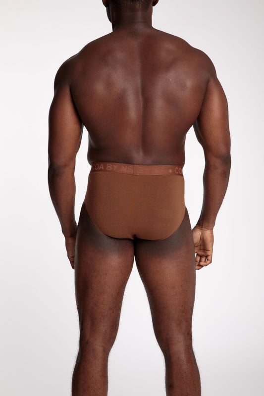 Mens Cotton Brief (Pack of 3) Boxers Nubian Skin 
