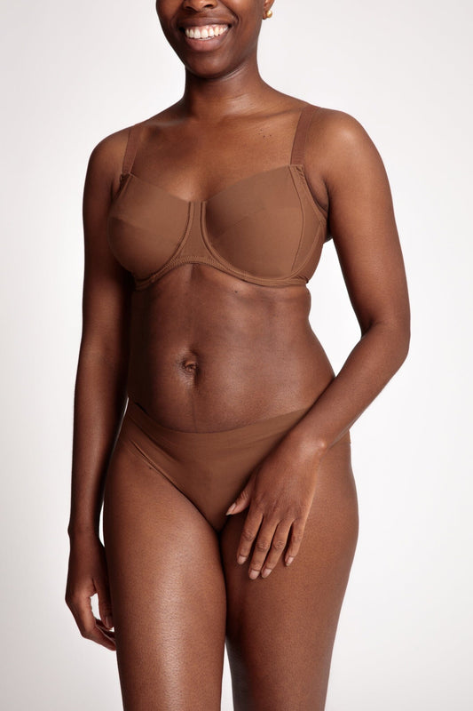 Naked Fuller-Bust Bra - Cinnamon Bras Nubian Skin 